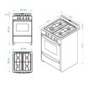 COCINA 4H 56CM GE BCA. MASTER ESCORIALQ