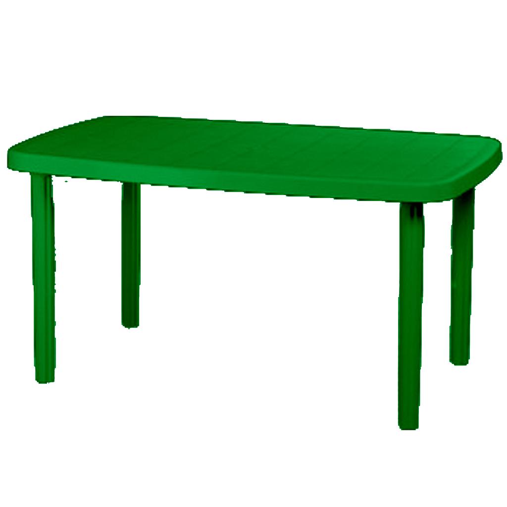 MESA RECTANG. PLAST. 135X80 MARGARITA VERDE VOSS2000