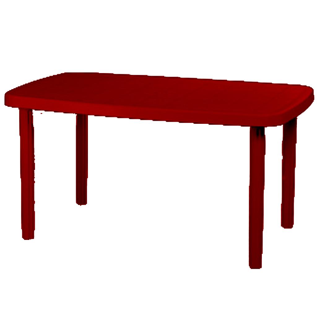 MESA RECTANG. PLAST. 135X80 MARGARITA BORDO VOSS2000