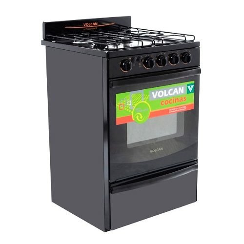 COCINA 4H 55CM MARRON C/LUZ Y ENC. ELEC. GE 87653V VOLCAN