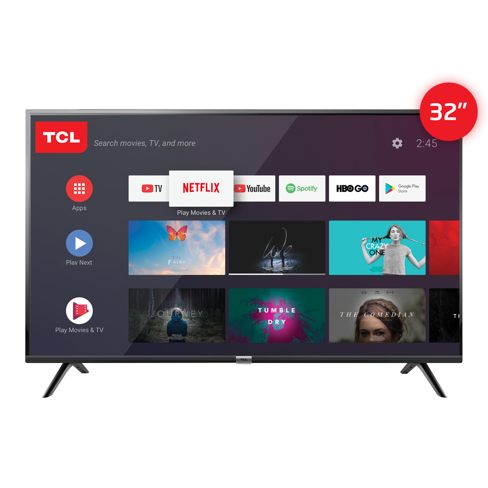 TV 32" LED HD SMART ANDROID TV + VOICE CONTROL L32S6500 TCL