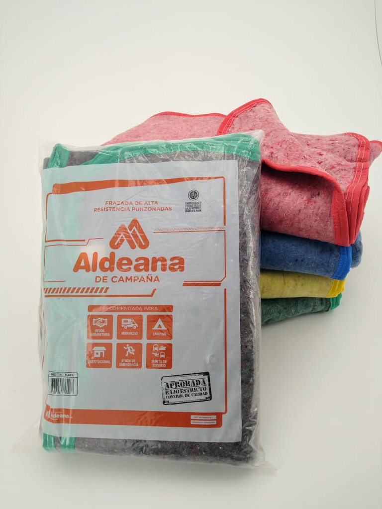 FRAZADA COLOR 1P. 55 ALDEANA