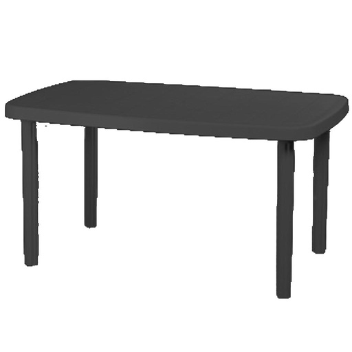 [1925] MESA RECTANG. PLAST. 135X80 MARGARITA NEGRA VOSS2000