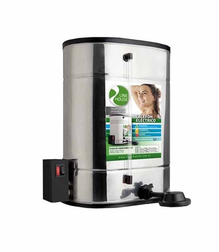 [3878] CALEFON 20L ELECTRICO ACERO GP RA EC LINPO