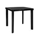 [5835] MESA CUADRADA PLAST. 75CM JAMAICA NEGRA VOSS200