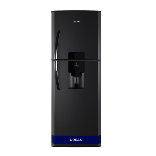 [7947] HELADERA 2P 2F 395L NEGRA C/DISPENSER HDR400F11N DREAN